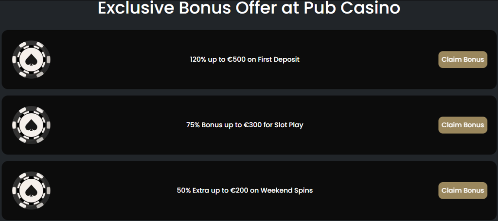 Pub Casino Bonus Pub Casino Bonus